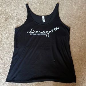 Bella canvas Chi Omega custom tank top - size small